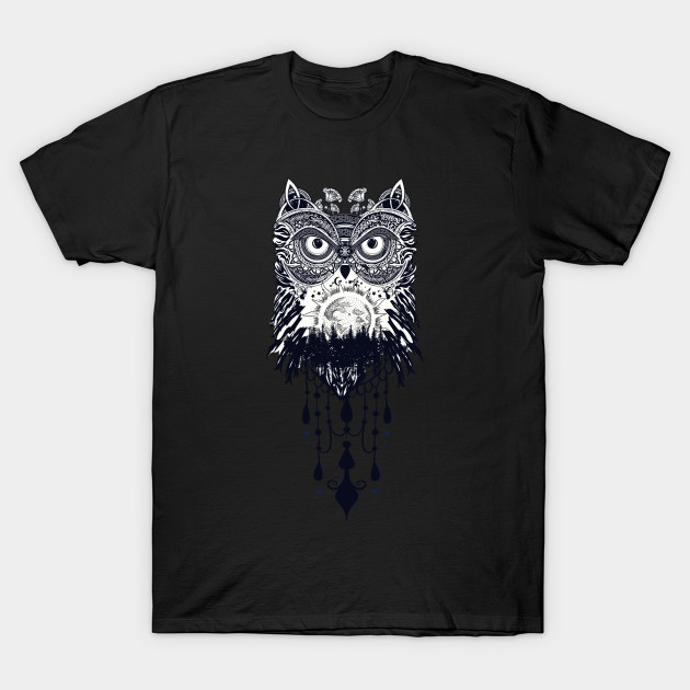 The celtic owl with rocks and trees by Nicky2342